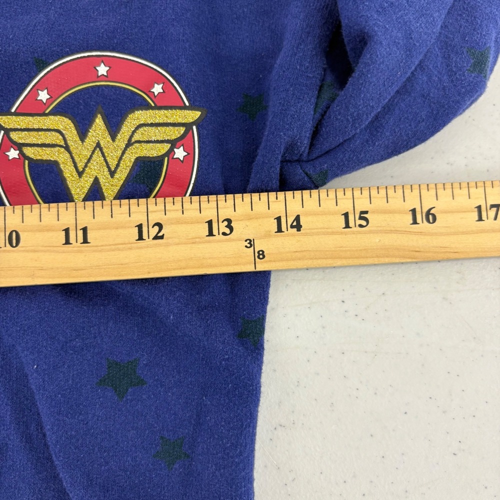 Wonder Woman Girls XS Navy Hoodie Hero In The Making Pullover DC Comic Costume‎ - Picture 3 of 8
